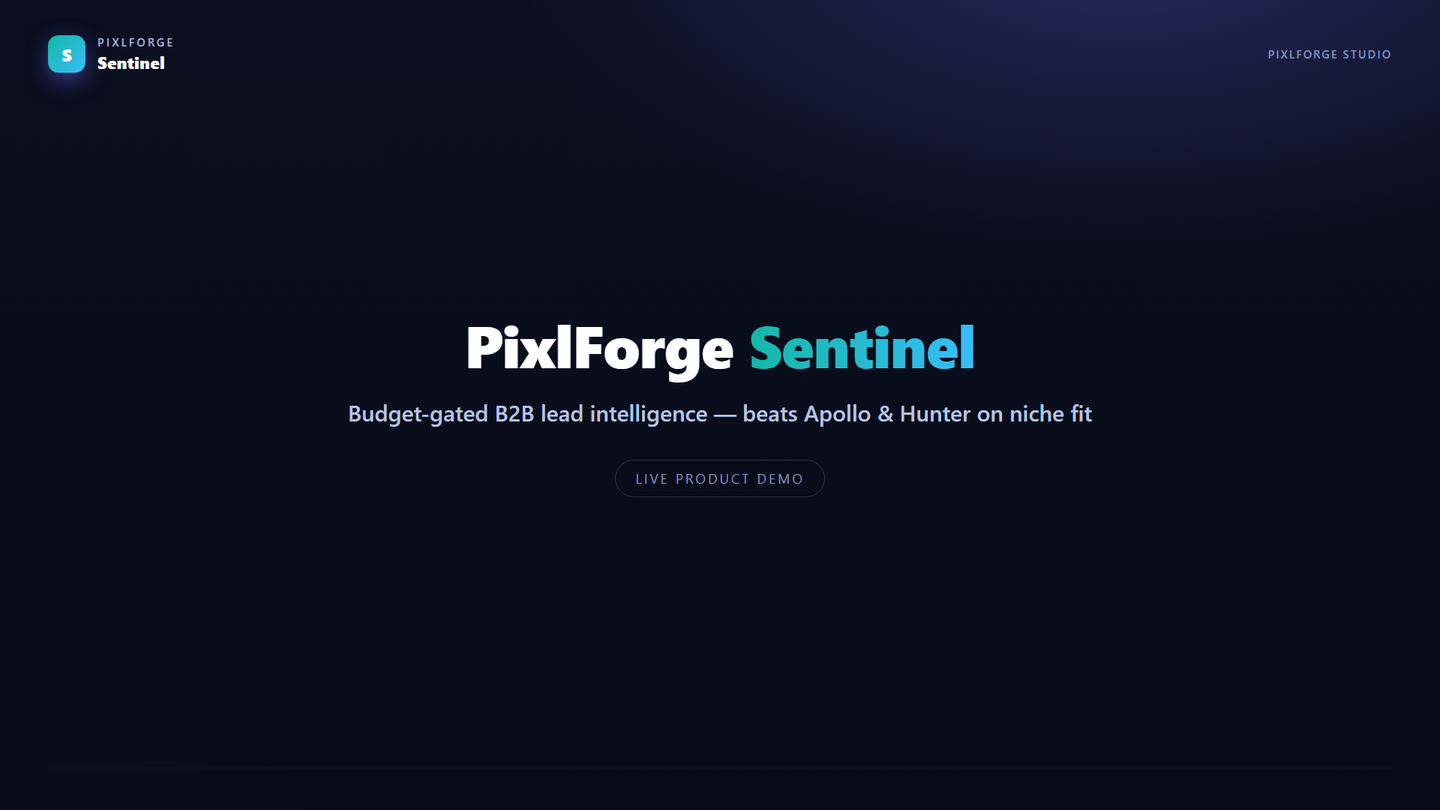 Sentinel lead intelligence
